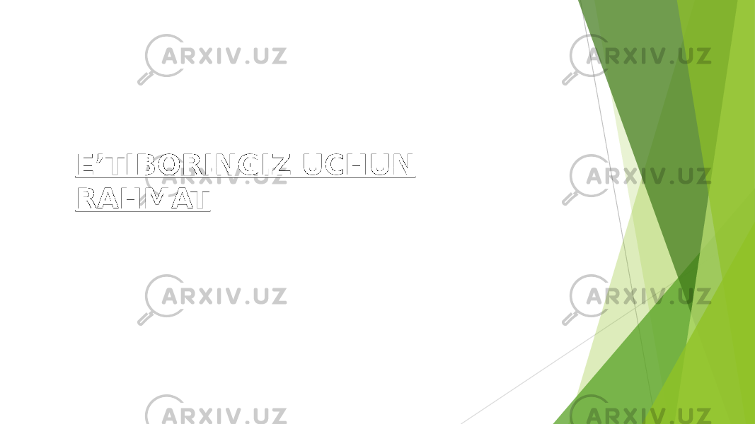 E’TIBORINGIZ UCHUN RAHMAT 
