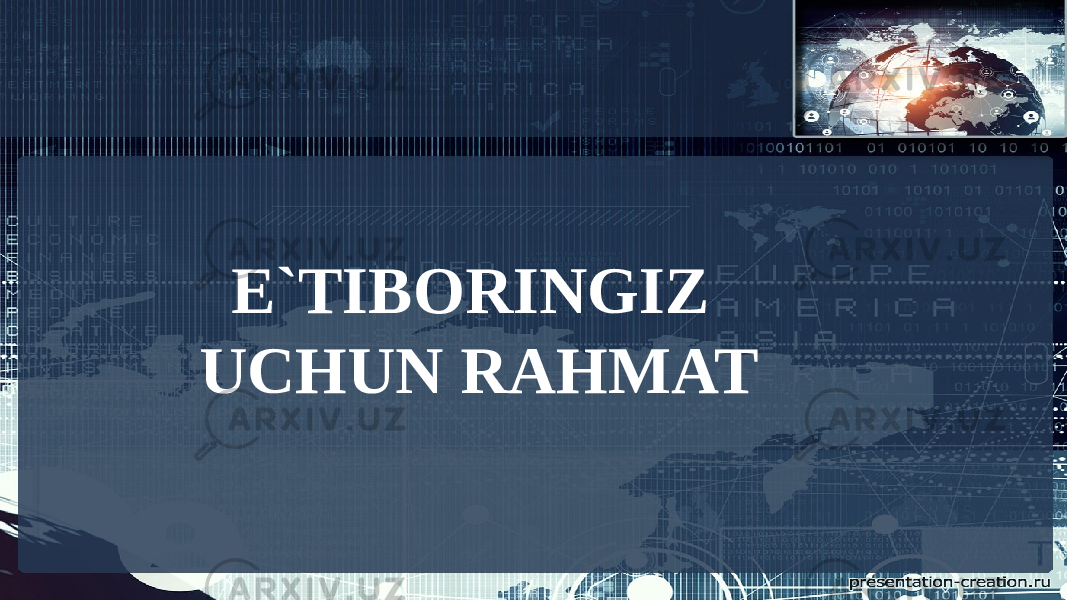 E`TIBORINGIZ UCHUN RAHMAT 