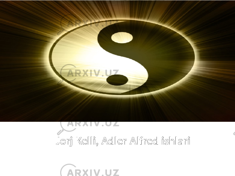 Jorj Kelli, Adler Alfred ishlari 