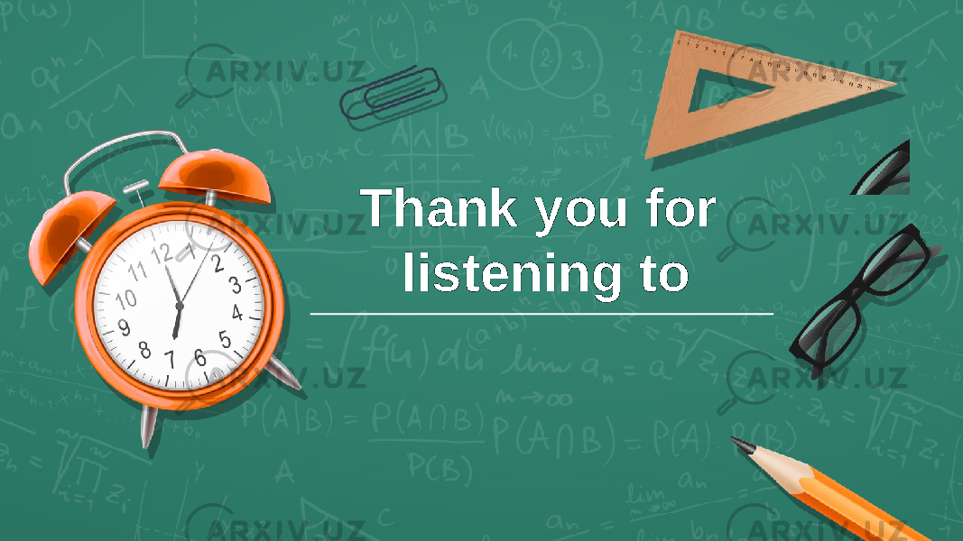 Thank you for listening to 
