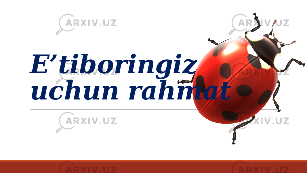 E’tiboringiz uchun rahmat 