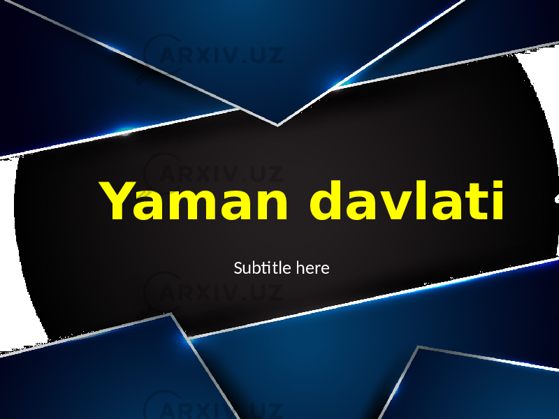 Yaman davlati Subtitle here 