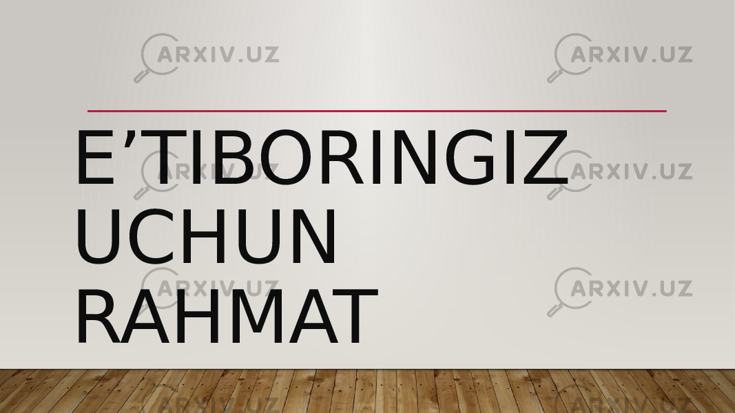 E’TIBORINGIZ UCHUN RAHMAT 