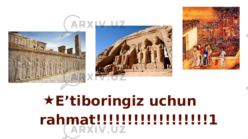 ★ E’tiboringiz uchun rahmat!!!!!!!!!!!!!!!!!!1 