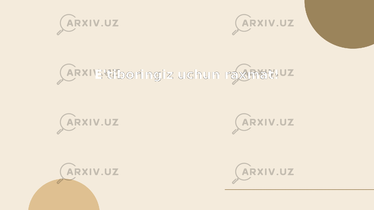 Dehqonchilikda resurs inovatsion texnologiyalar Muhtorova Gulsanamxon E&#39;tiboringiz uchun raxmat! 