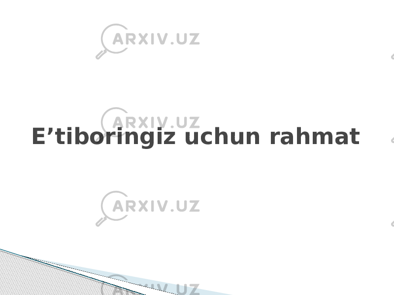 E’tiboringiz uchun rahmat 