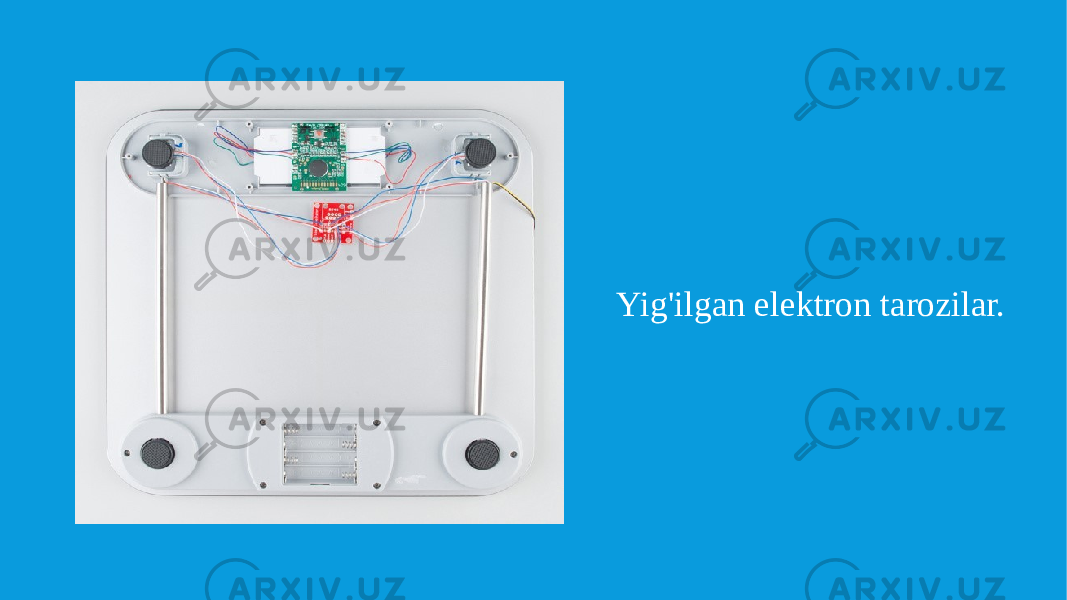 Yig&#39;ilgan elektron tarozilar. 