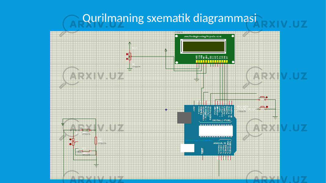 Qurilmaning sxematik diagrammasi 