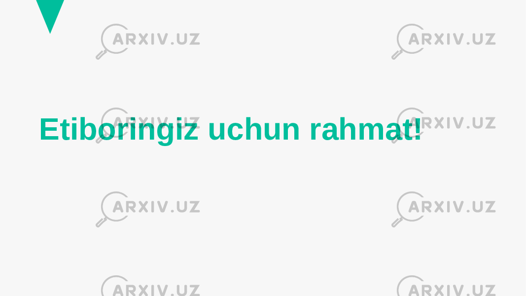 Etiboringiz uchun rahmat! 