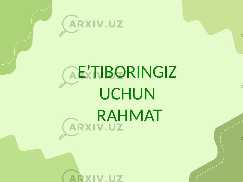 EʼTIBORINGIZ UCHUN RAHMAT 