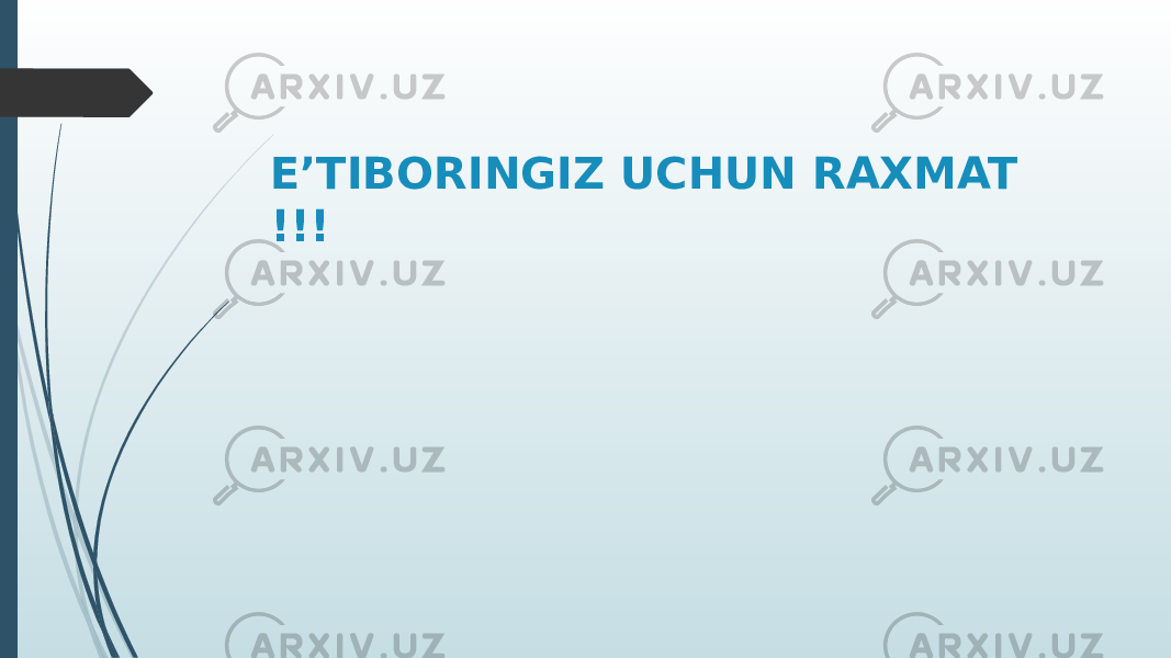 E’TIBORINGIZ UCHUN RAXMAT !!! 