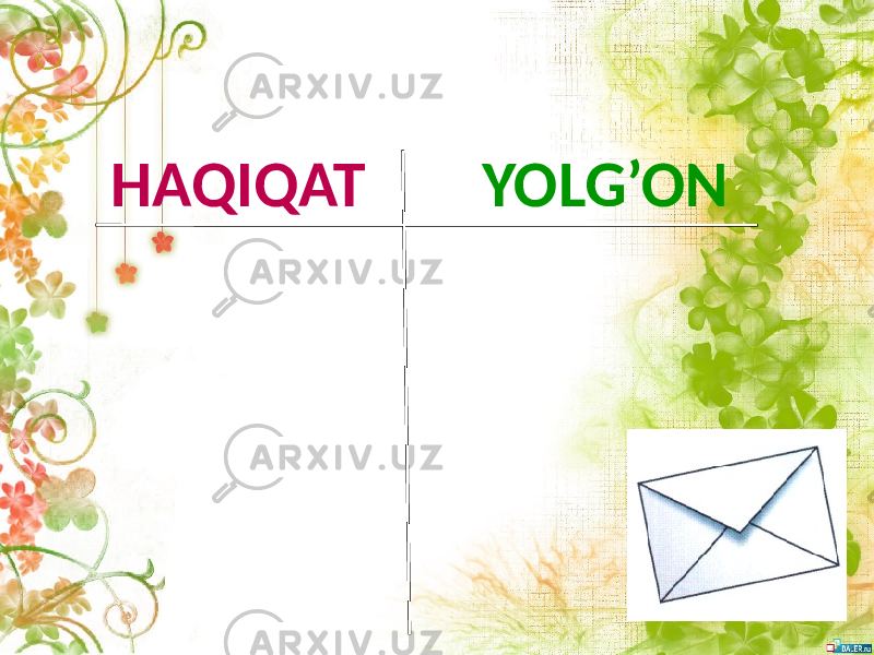 HAQIQAT YOLG’ON 