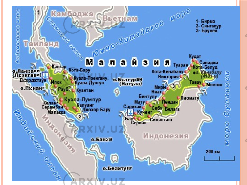 Малайзия политическая. Остров Алвазия на карте. Географическая карта Малайзии с островами на русском языке. Карта Малайзии географическая.
