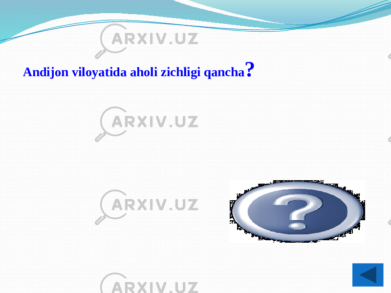 Andijon viloyatida aholi zichligi qancha ? 1km ga 558 kishi 