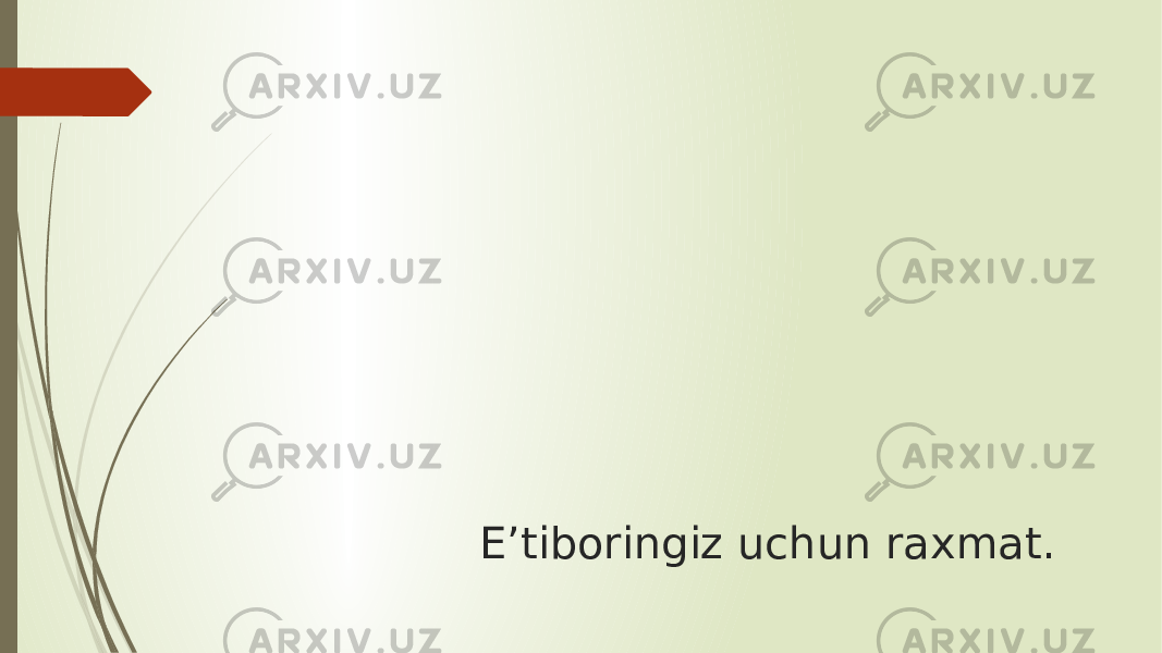 E’tiboringiz uchun raxmat. 