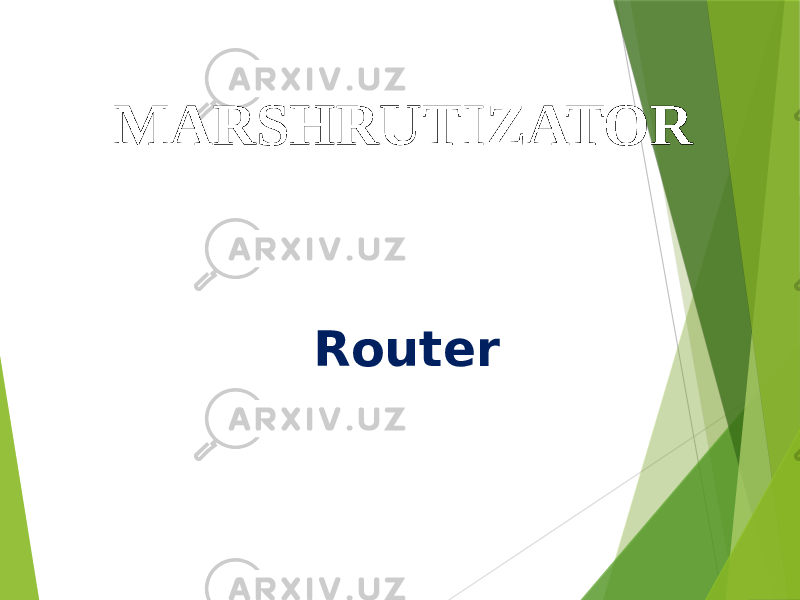 MARSHRUTIZATOR Router 