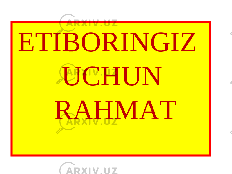  ETIBORINGIZ UCHUN RAHMAT 