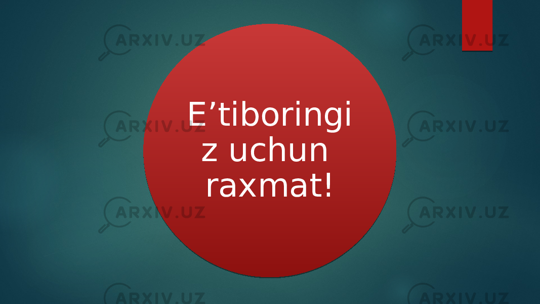 E’tiboringi z uchun raxmat! 1203 320C 1715291F15 