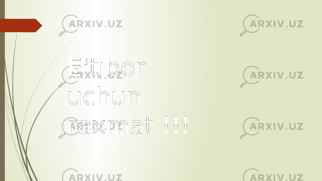 E&#39;tibor uchun raxmat !!! 