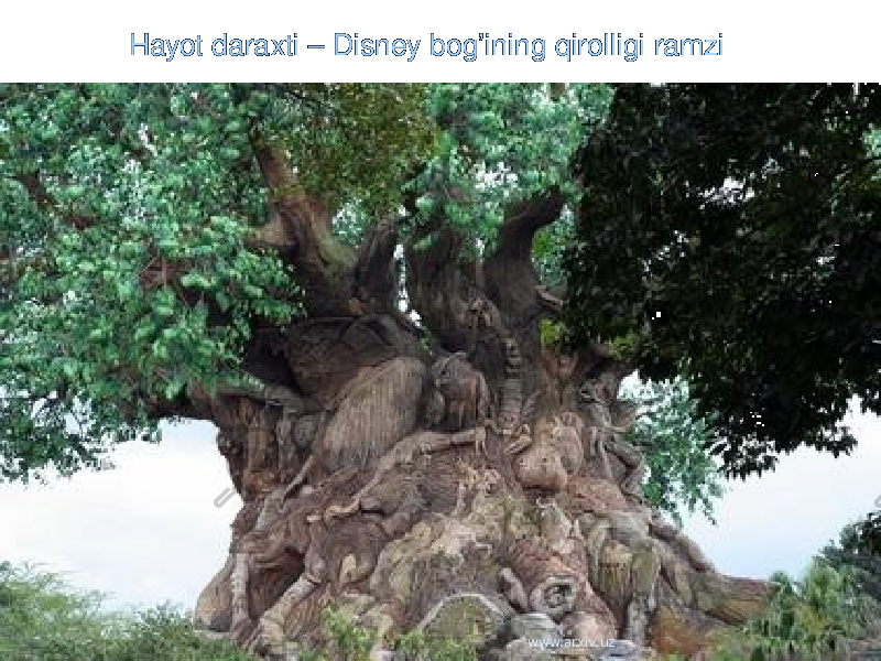 Hayot daraxti – Disney bog’ining qirolligi ramzi www.arxiv.uz 