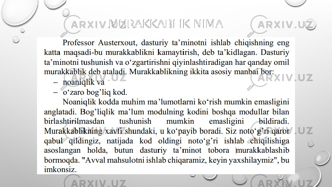 MURAKKABLIK NIMA 