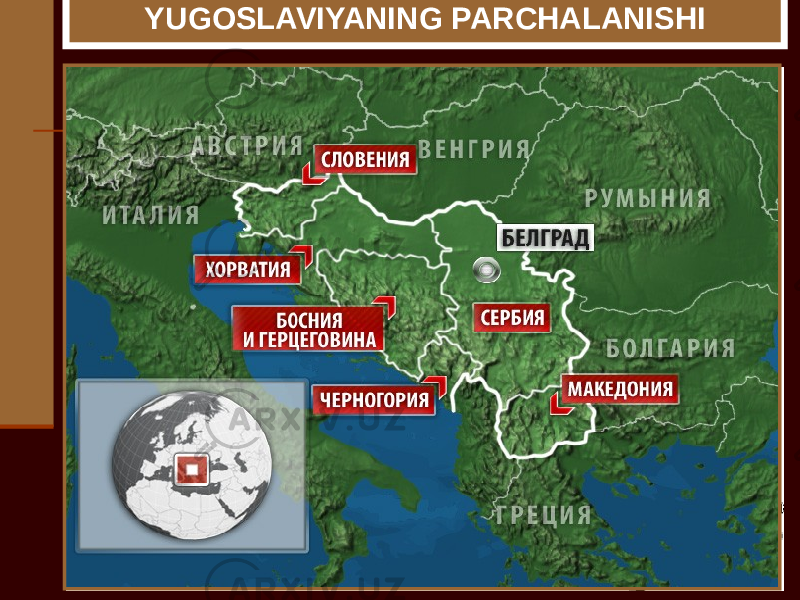 YUGOSLAVIYANING PARCHALANISHI 