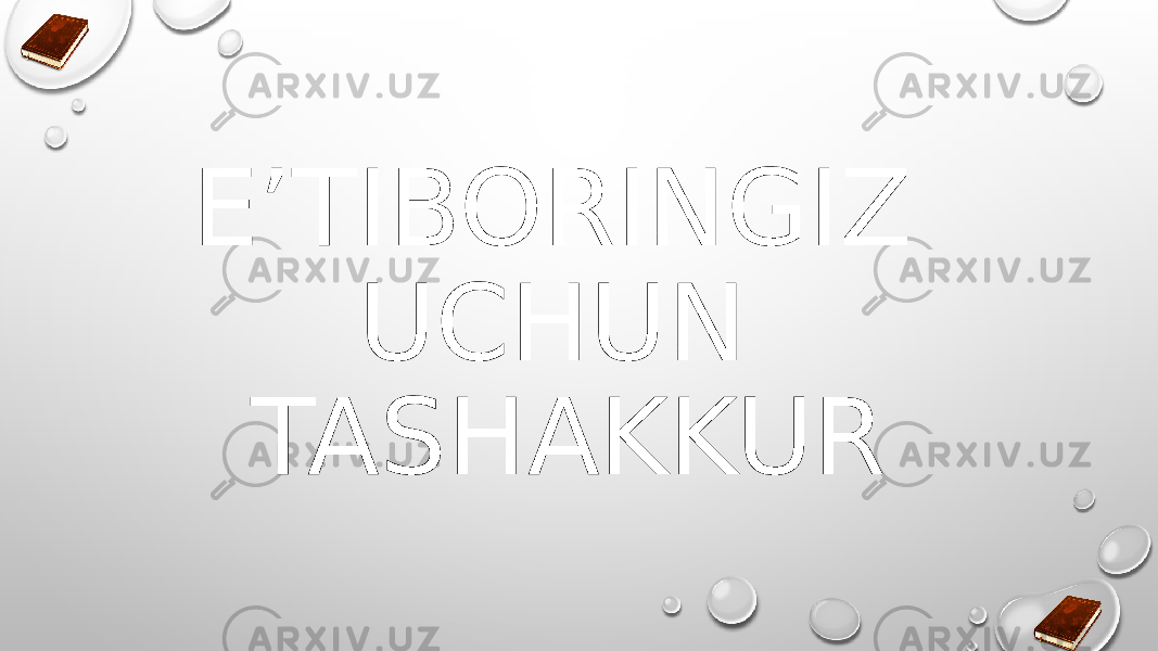 E’TIBORINGIZ UCHUN TASHAKKUR 