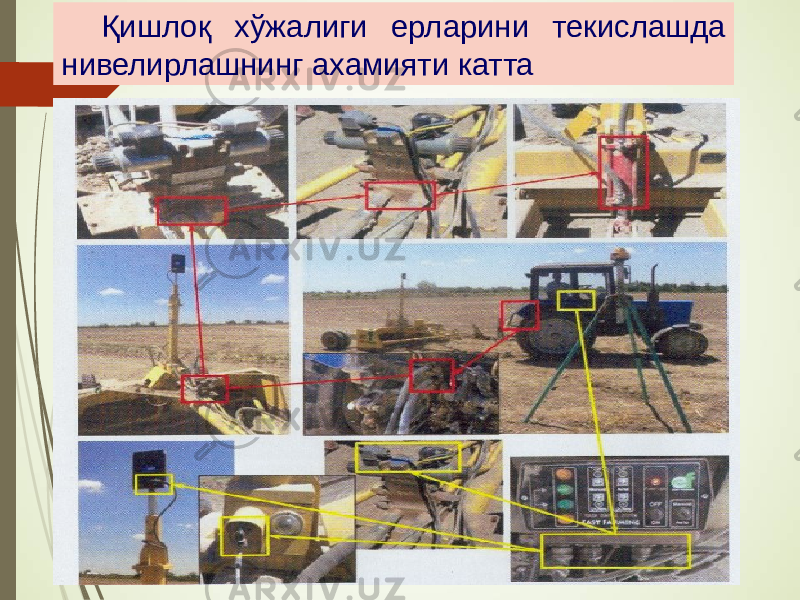 Қишлоқ хўжалиги ерларини текислашда нивелирлашнинг ахамияти катта 