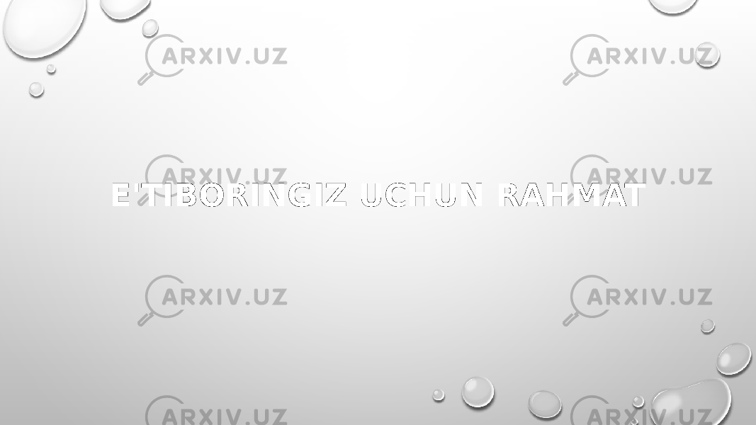 E&#39;TIBORINGIZ UCHUN RAHMAT 