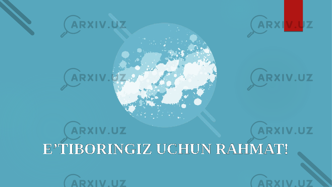 E’TIBORINGIZ UCHUN RAHMAT! 