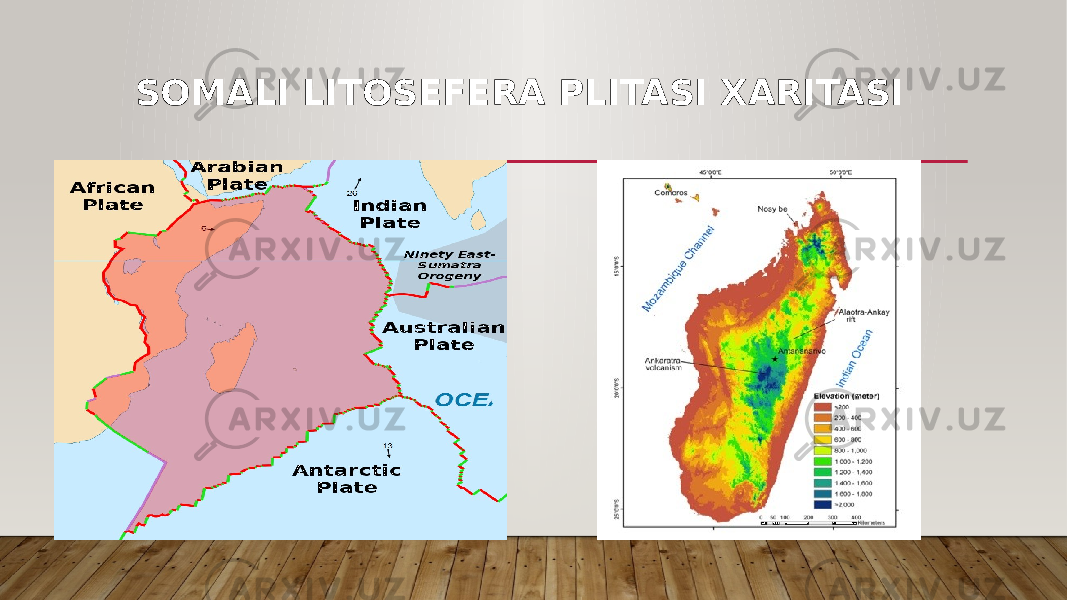 SOMALI LITOSEFERA PLITASI XARITASI 