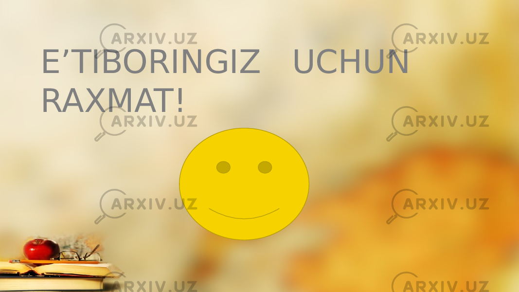 E’TIBORINGIZ UCHUN RAXMAT! 