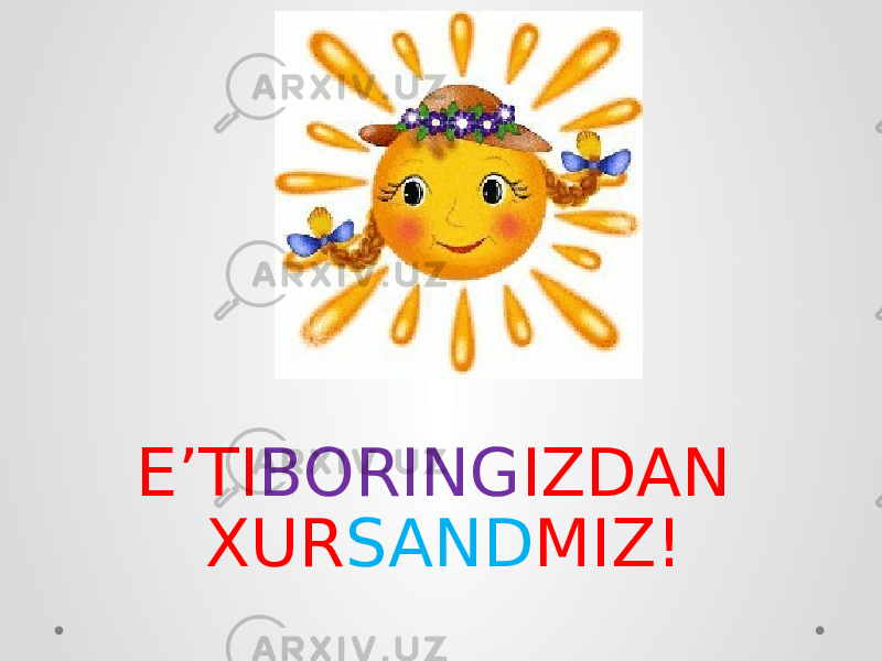 E’TI BORING IZDAN XUR SAND MIZ! 