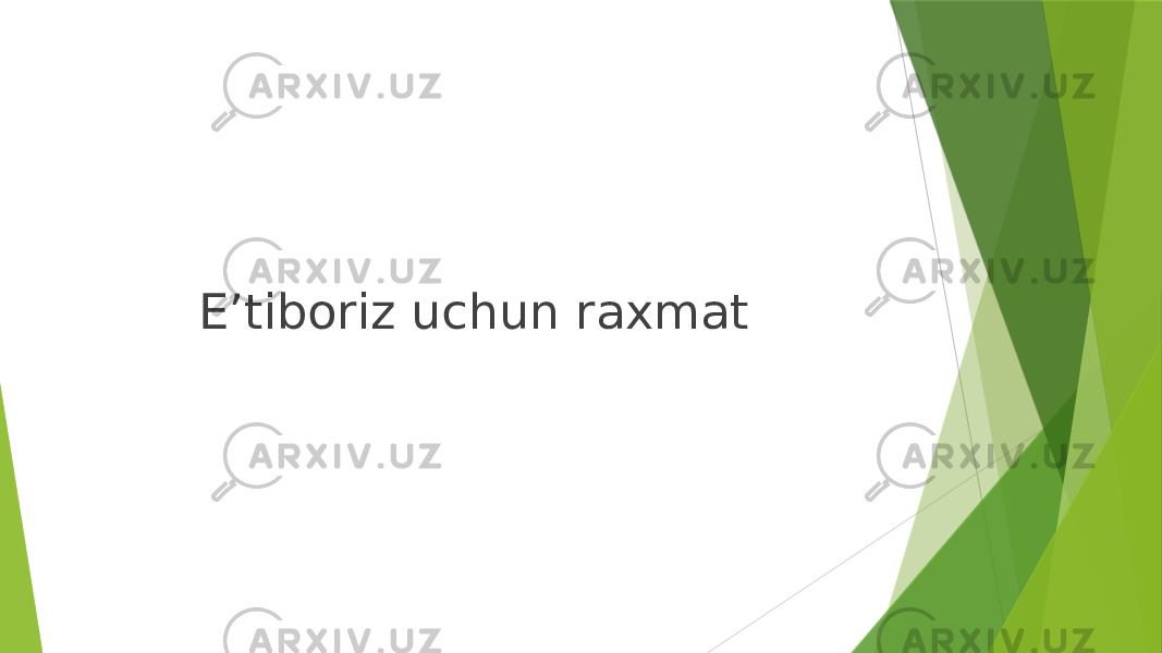 E’tiboriz uchun raxmat 