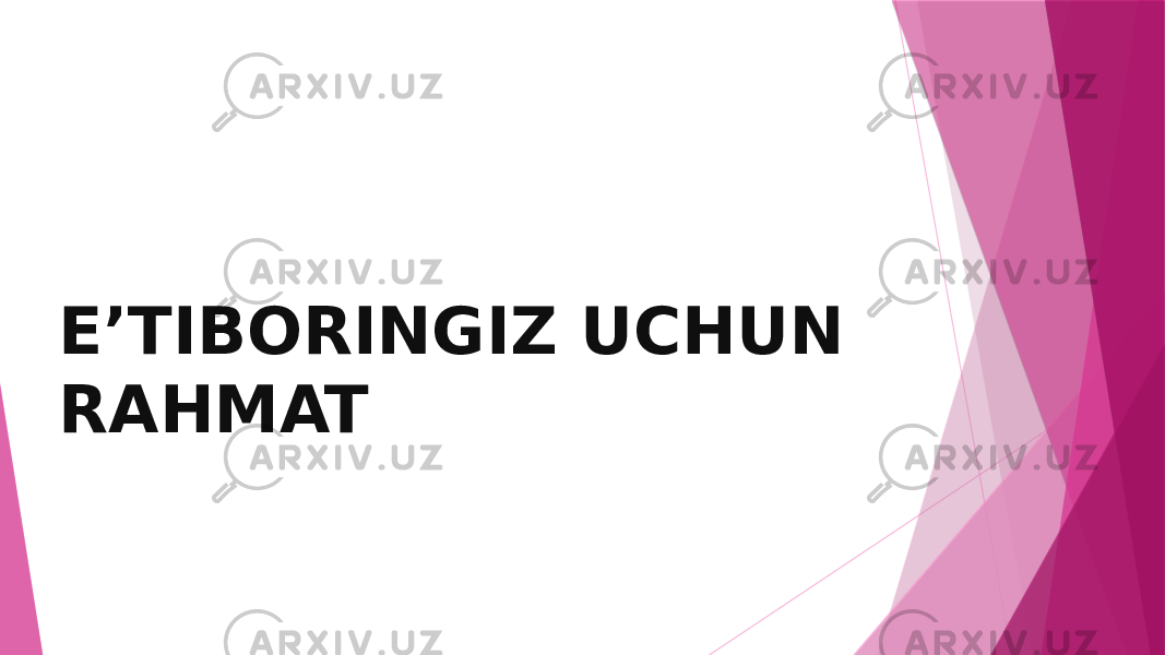 E’TIBORINGIZ UCHUN RAHMAT 