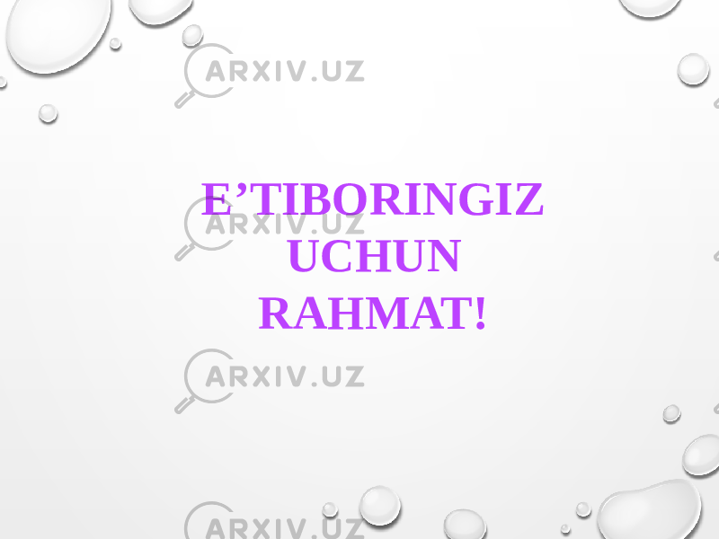 E’TIBORINGIZ UCHUN RAHMAT! 