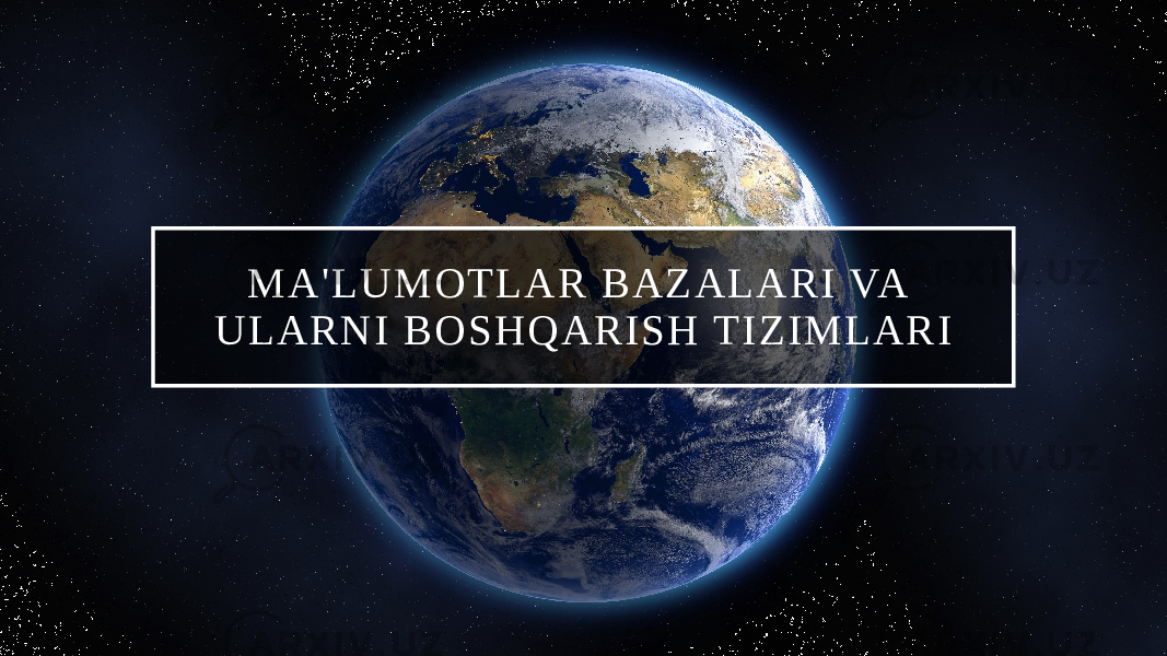 M A &#39; L U M O T L A R B A Z A L A R I VA U L A R N I B O S H Q A R I S H T I Z I M L A R I 