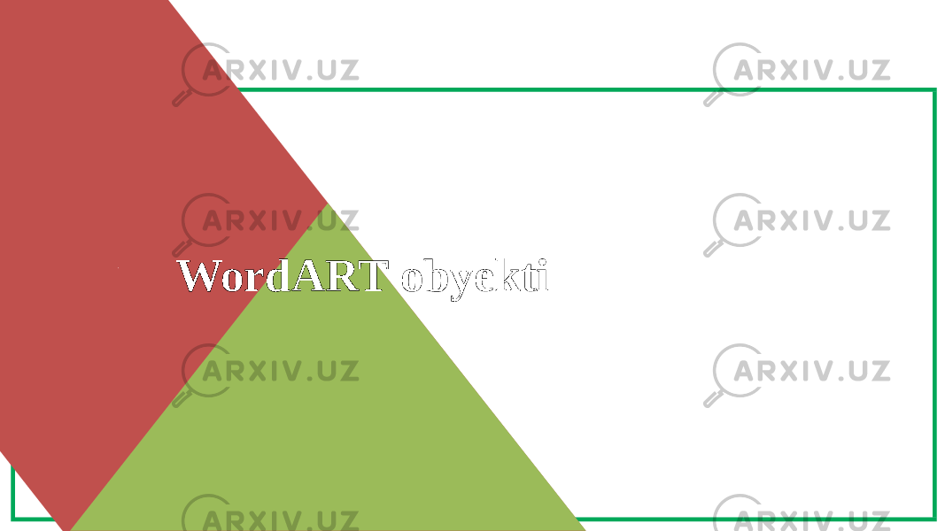 WordART obyekti 