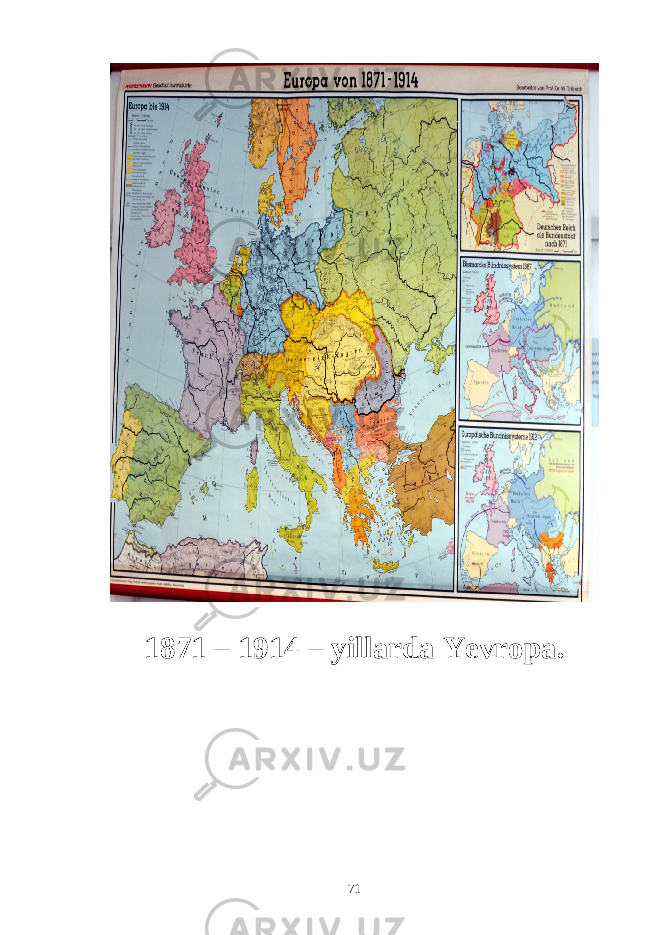 1871 – 1914 – yillarda Yevropa. 71 
