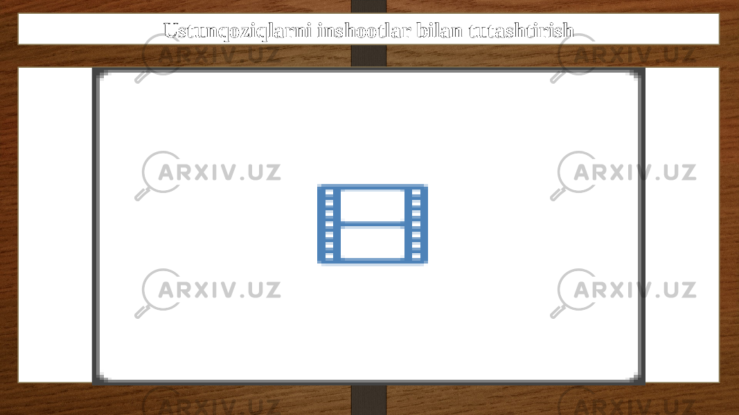 Ustunqoziqlarni inshootlar bilan tutashtirish 