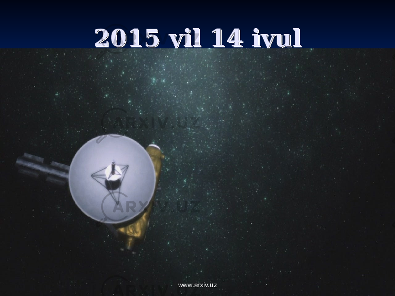 2015 yil 14 iyul 2015 yil 14 iyul www.arxiv.uz 