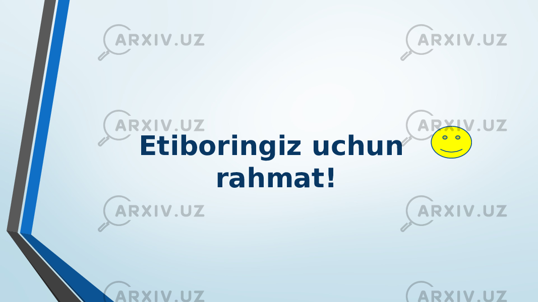 Etiboringiz uchun rahmat! 
