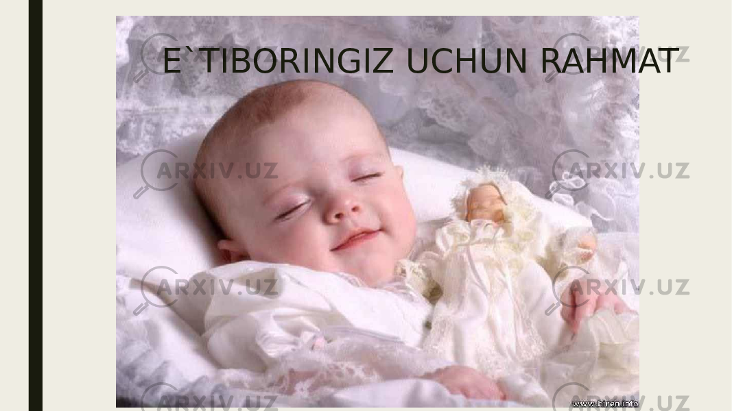 E`TIBORINGIZ UCHUN RAHMAT 