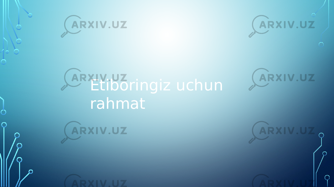 Etiboringiz uchun rahmat 