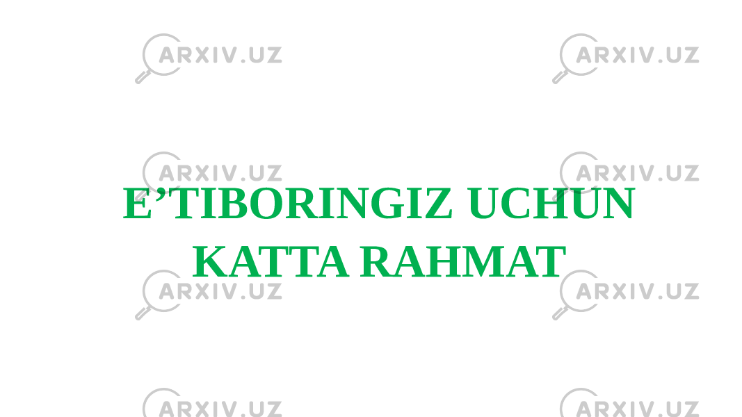  E’TIBORINGIZ UCHUN KATTA RAHMAT 