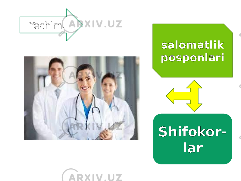 salomatlik posponlariYechim: Shifokor- lar 