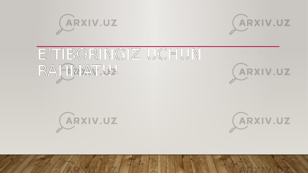 E’TIBORINGIZ UCHUN RAHMAT!!! 