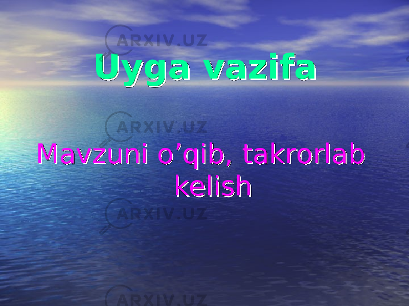 Uyga vazifaUyga vazifa Mavzuni o’qib, takrorlab Mavzuni o’qib, takrorlab kelishkelish 