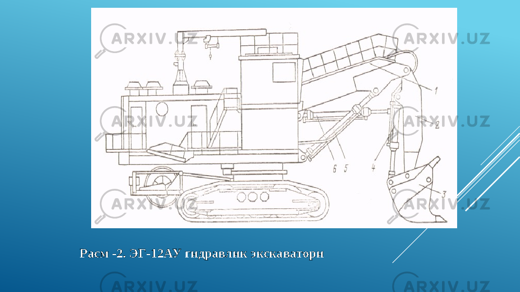 Расм -2. ЭГ-12АУ гидравлик экскаватори 