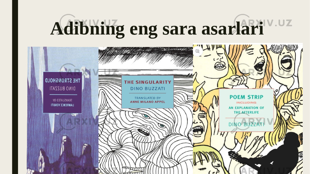 Adibning eng sara asarlari 